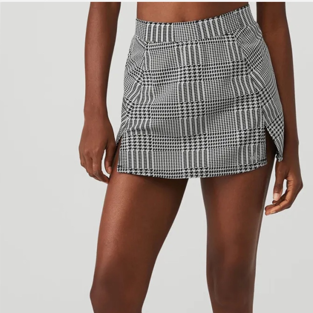 ALO Yoga Plaid Tennis Skirt